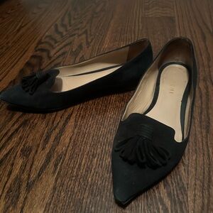 Chic Black Tassel Women's Loafers